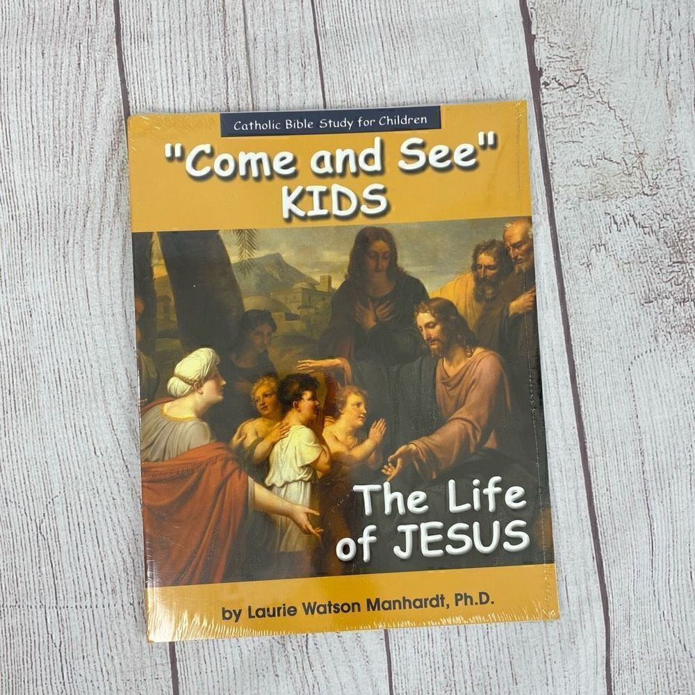 Catholic bible story guide “come & see the life of Jesus” new in plastic